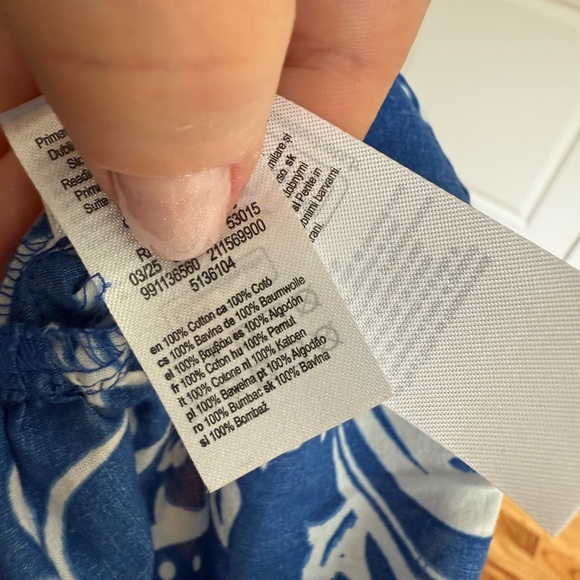 Primark Blue and White Patterned Maxi Dress - Picture 9 of 9